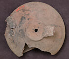 Lamp, Earthenware; molded