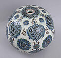Hanging Ornament, Stonepaste; polychrome painted under transparent glaze