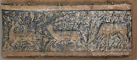 Tile Panel, Stonepaste; polychrome underglaze painted under colorless glaze