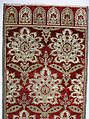 Yastik Cushion Cover, Silk, cotton, metal wrapped thread; cut and voided velvet (çatma), brocaded