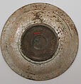 Dish, Stonepaste; underglaze painted in black, blue, and green with red and yellow slips