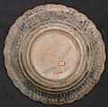 Dish, Stonepaste; underglaze painted