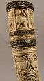 Oliphant, Ivory; carved, gilded silver and bronze mounts