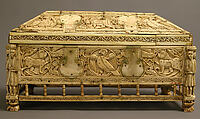 Morgan Casket, Ivory; carved