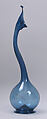 Swan-Neck Bottle (Ashkdan), Glass; blown in dip mold, applied, tooled on the pontil