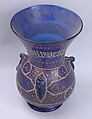 Mosque Lamp, Glass; enamel-painted and gilded with applied elements