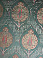 Textile Fragment, Silk, metal wrapped thread; lampas (kemha)