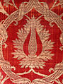 Panel, Silk, metal wrapped thread; cut and voided velvet, brocaded