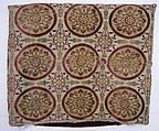Cushion Cover (Yastik), Silk, cotton, metal wrapped thread; cut and voided velvet, brocaded