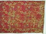 Textile Fragment, Silk, metal wrapped thread