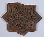 Panel, Wood; carved and inlaid