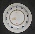 Dish, Stonepaste; painted and glazed