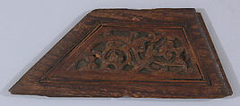 Panel, Wood; carved
