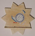 Star-Shaped Plaque, Muhammad Talib Gilani (Iranian), Ivory; carved with traces of pigment