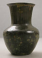 Vase, High-tin bronze; hammered