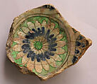 Fragment of a Bowl or Cup, Stonepaste; painted under transparent glaze