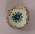 Fragment of a Bowl or Cup, Stonepaste; painted under transparent glaze