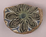 Ceramic Fragment, Stonepaste; painted under transparent glaze