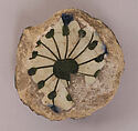 Fragment of a Bowl or Cup, Stonepaste; painted under transparent glaze