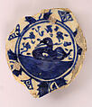 Ceramic Fragment, Stonepaste; painted under transparent glaze