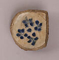 Ceramic Fragment, Stonepaste; painted under transparent glaze