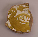 Ceramic Fragment, Stonepaste; painted under transparent glaze