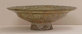 Bowl, Stonepaste; glazed and luster-painted