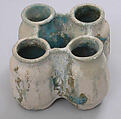 Vase, Earthenware; turquoise glazed
