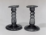 Candlesticks, Glass; free blown