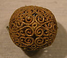 Spherical and Biconical Gold Beads, Gold; filigree and granulation