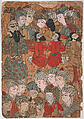 "The Execution of the Brahmins", Folio from a Kalila wa Dimna, Ink and opaque watercolor on paper