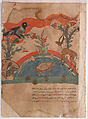 "The Gazelle Becomes Friends with the Crow, the Mouse, and the Tortoise", Folio from a Kalila wa Dimna, Ink and opaque watercolor on paper