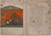 "The King of the Hares in Counsel with his Subjects", Folio from a Kalila wa Dimna, Ink and opaque watercolor on paper