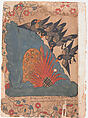 "The Crows Trap the Owls in Their Cave by Lighting a Fire at the Entrance and Fanning it with Their Wings" , Folio from a Kalila wa Dimna, Ink and opaque watercolor on paper