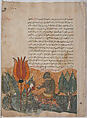 "The Tortoise Ferries the Monkey", Folio from a Kalila wa Dimna, Ink and opaque watercolor on paper