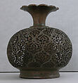 Vase, Bronze; cast with pierced decoration