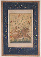 Lion at Rest, Ink, opaque watercolor, silver, and gold on paper