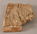 Fragmentary Carved Panel with a Saint, Wood; carved, originally painted