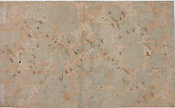 Panel of Nasta'liq Calligraphy, Sayyid Amir &#39;Ali (Iranian, born Tabriz, active in India mid-17th century), Black ink on marbled paper