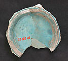 Fragment of a Bowl, Stonepaste; overglaze painted (mina'i)