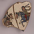 Fragment of a Bowl, Stonepaste; overglaze painted (mina'i)