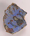 Fragment of a Bowl, Stonepaste; overglaze painted (mina'i)