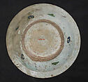 Dish, Stonepaste; underglaze painted