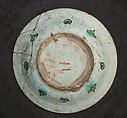 Dish, Stonepaste; underglaze painted