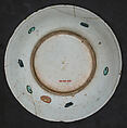 Dish, Stonepaste; underglaze painted