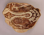 Fragment of a Bowl, Earthenware; luster-painted on opaque white glaze