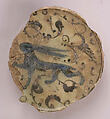 Ceramic Fragment, Stonepaste; underglaze painted