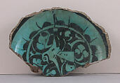 Fragment of a Bowl, Stonepaste; underglaze painted