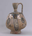 Ewer, Stonepaste; underglaze painted