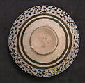 Bowl, Stonepaste; underglaze painted (Sultanabad ware)